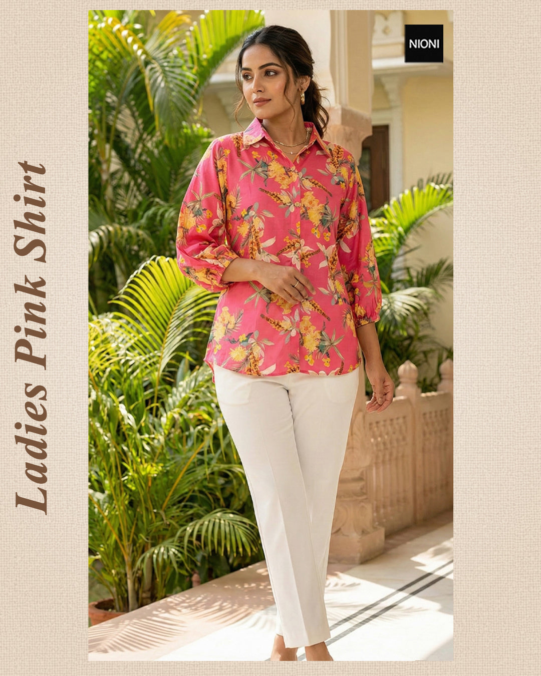 Ladies Pink Shirt